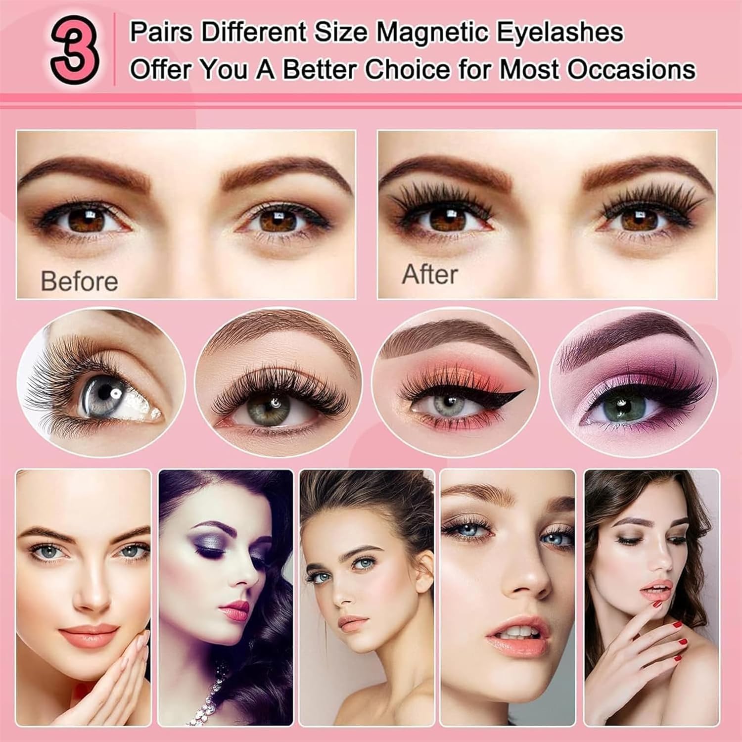 Premium Magnetic Eyelashes | Easy. Quick. Safe!