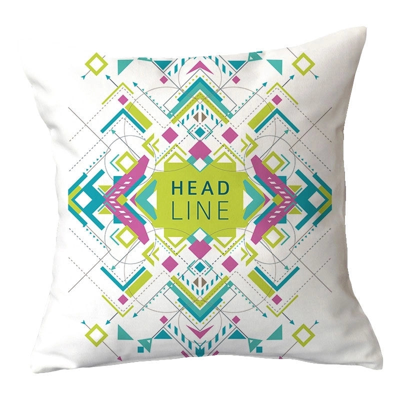 Casual Vacation Color Block Plush Pillow Cases