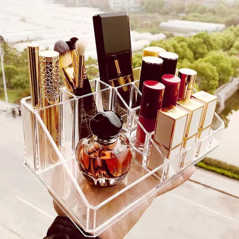 Makeup organizer. Acrylic Makeup Stand. Cosmetics Organizer. Lipsticks Organizer. Makeup Brush Holder. Brush Organizer