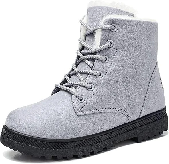 Women Warm Fur Lined Ankle Boots