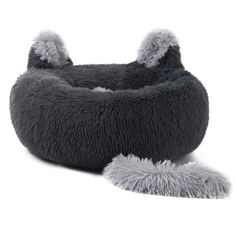 Minimalist Cloth Solid Color Pet Bed