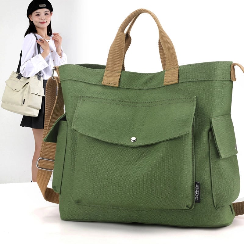 Women's Bag Winter New Shoulder Messenger Bag Trendy Canvas Bag Large Capacity Portable Large Bag Women's Bag