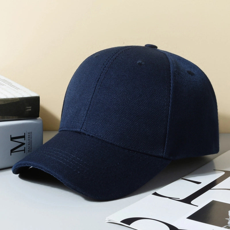 Hat Spring And Autumn New Solid Color Printable Logo Advertising Hat Sunscreen Cap Sports Baseball Cap Light Plate Cap