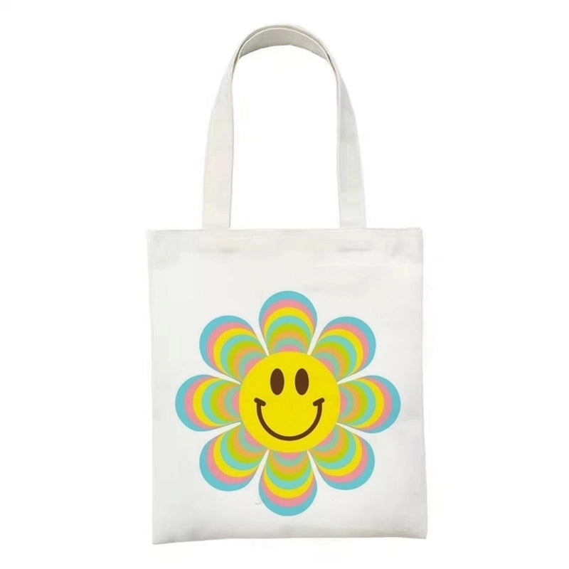 Women's Minimalist Flower Mushroom Shopping Bags