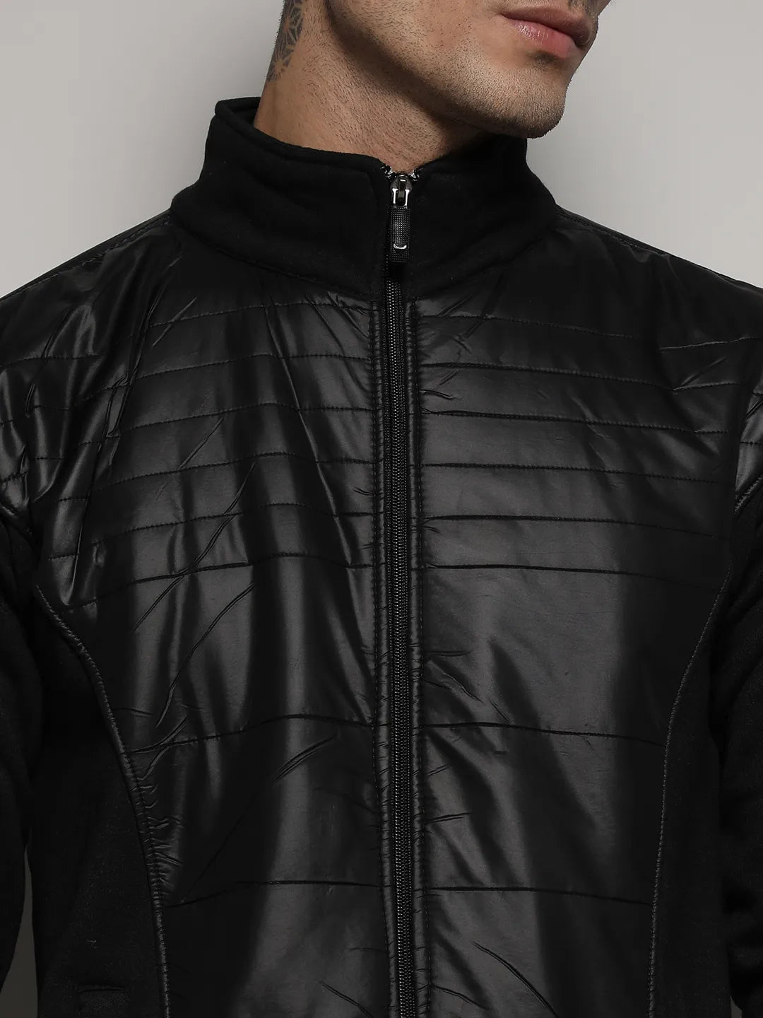 Front Jacket With Quilted Detail