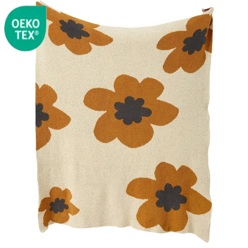 Knitted Velvet Blanket SUNFLOWER Nap Blanket Single Leisure Woolen Blanket Blanket Sofa Air Conditioning Blanket