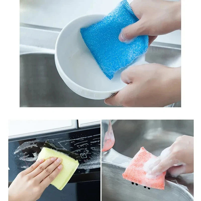 4 PIECES DISH WASHING SPONGE SET