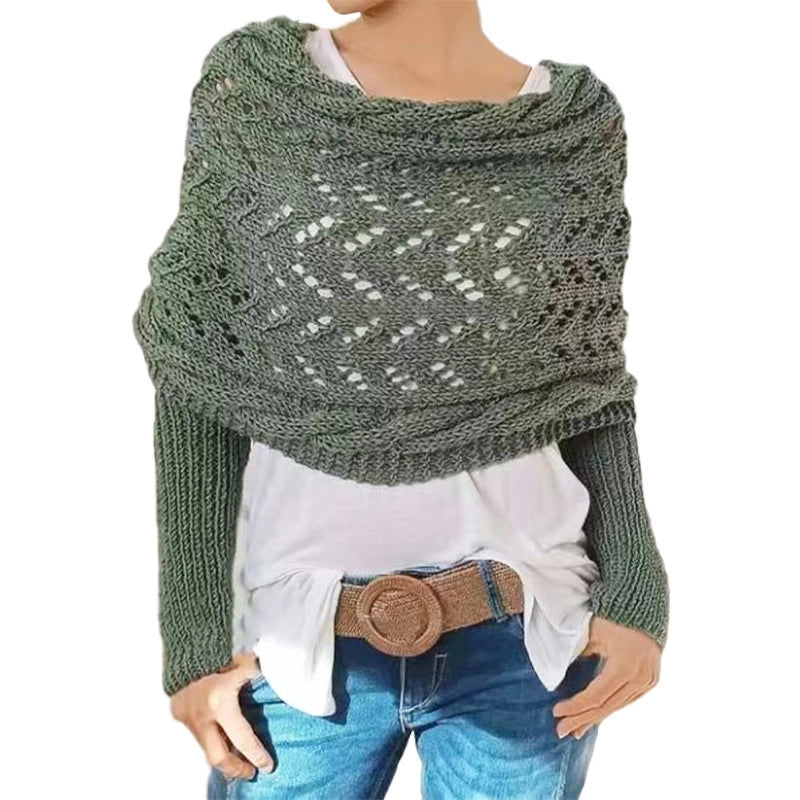 Women's Elegant Streetwear Solid Color Deer Plush Scarf Shawl