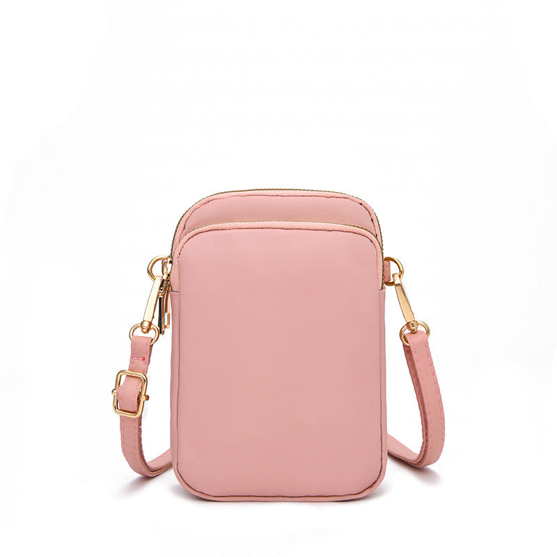 Vertical Oxford Cloth Mini Mobile Phone Crossbody