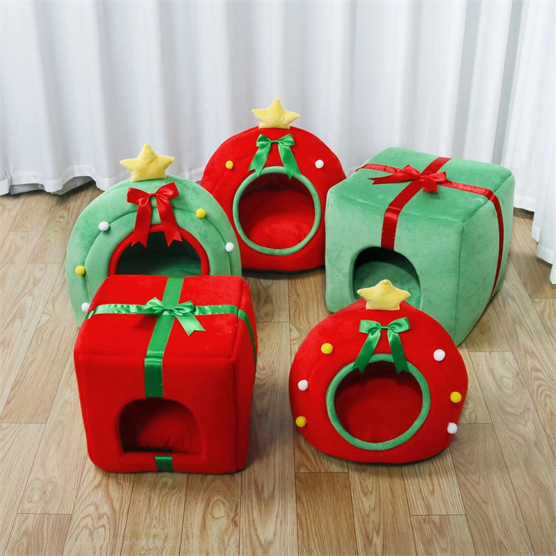 Minimalist Cloth Gift Box Pet Bed