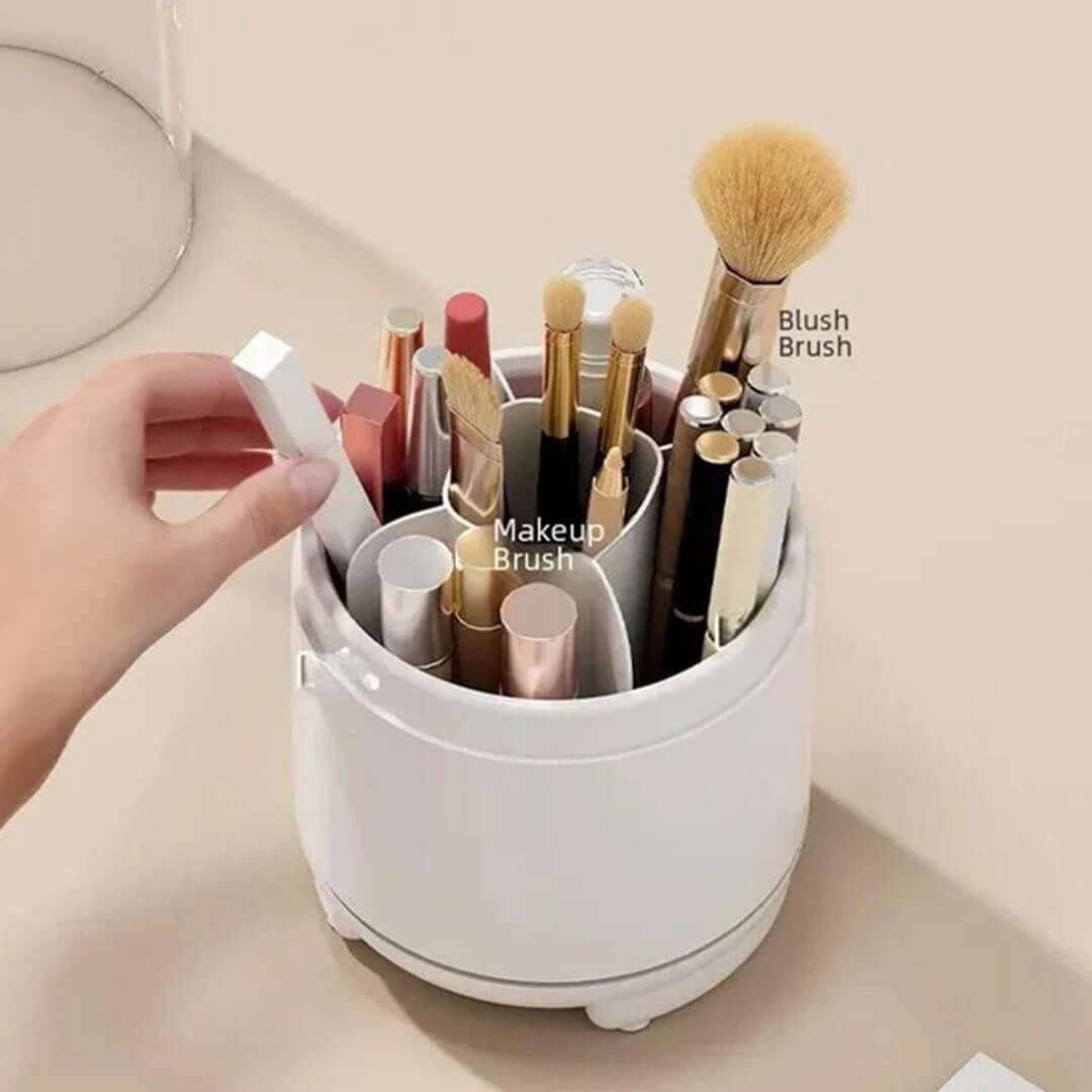 Rotating Makeup Brush Organizer