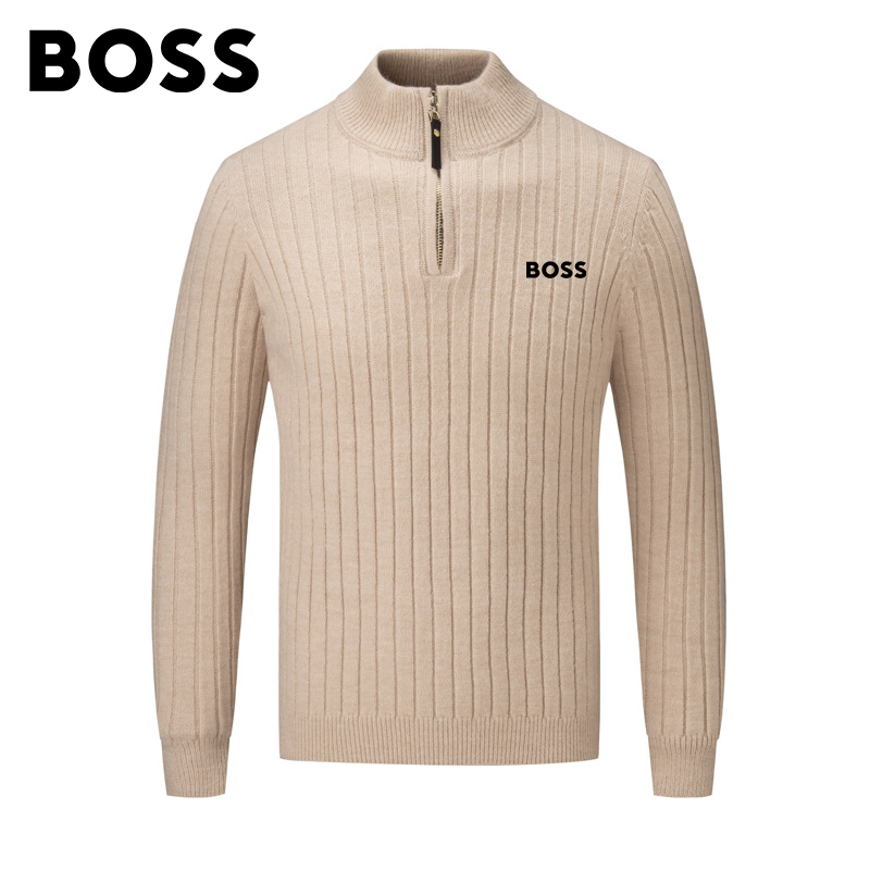 BOSS Men-s Turtleneck Thermal Sweater