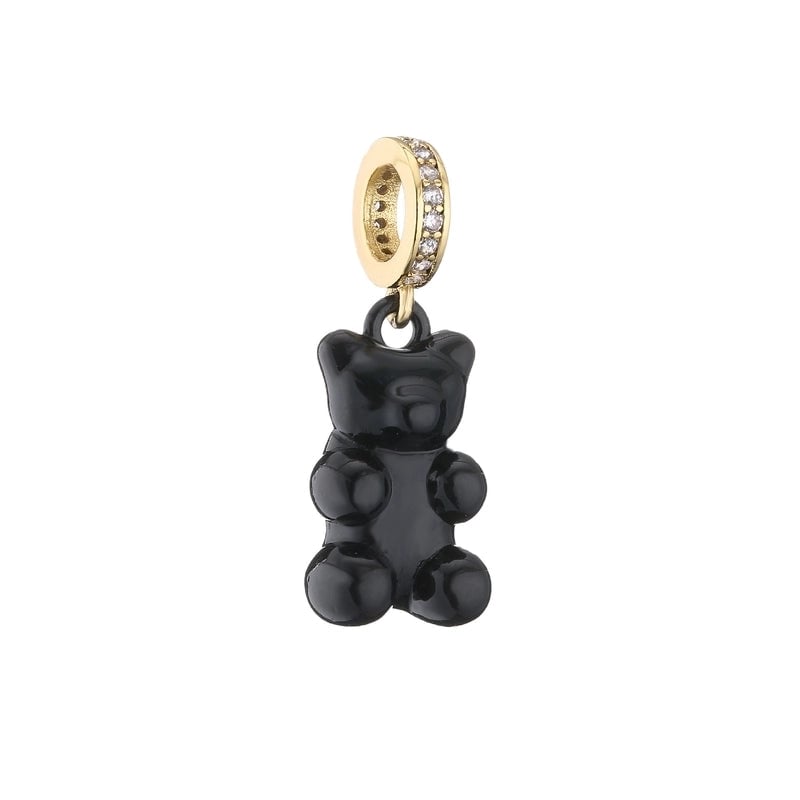 Jewelry Painted Bear Color Pendant Copper Jewelry Accessories Diy Jewelry Necklace Bracelet