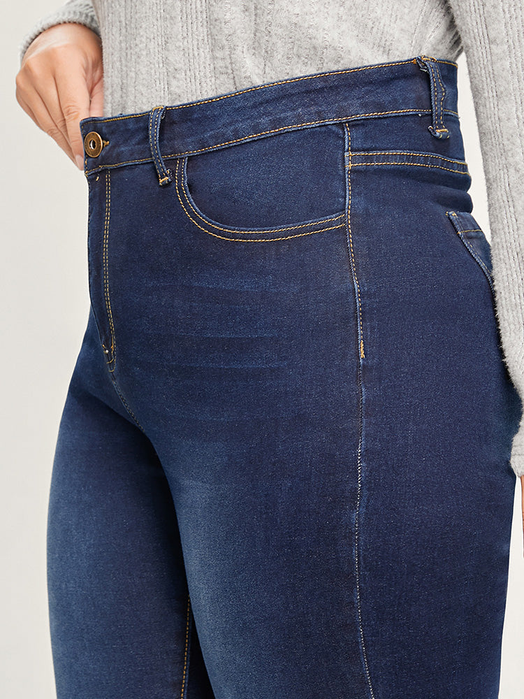 Skinny Extremely Stretchy High Rise Dark Wash Jeans