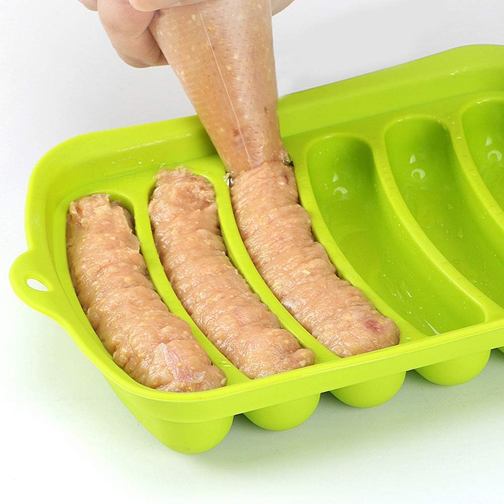 Sausage Mold Silicone Sausage Making Mold Microwave Oven Hot Dog Mold Kitchen Baking Accessory