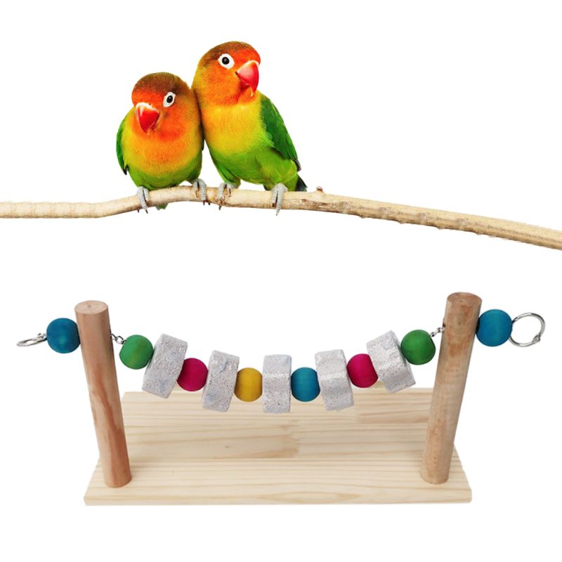 Wood Stand Platform For Pet Birds