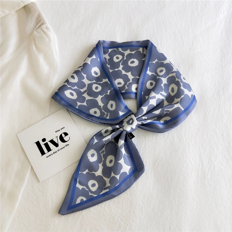 Fashion Printing Small Silk Scarf