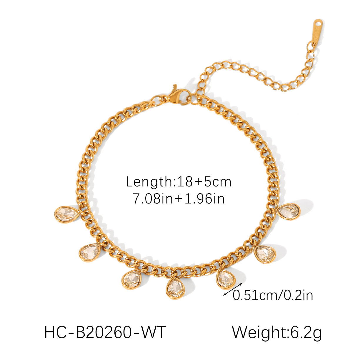 Stainless Steel Colored Zircon Tassel Necklace For Women Versatile Titanium Steel Clavicle Necklace