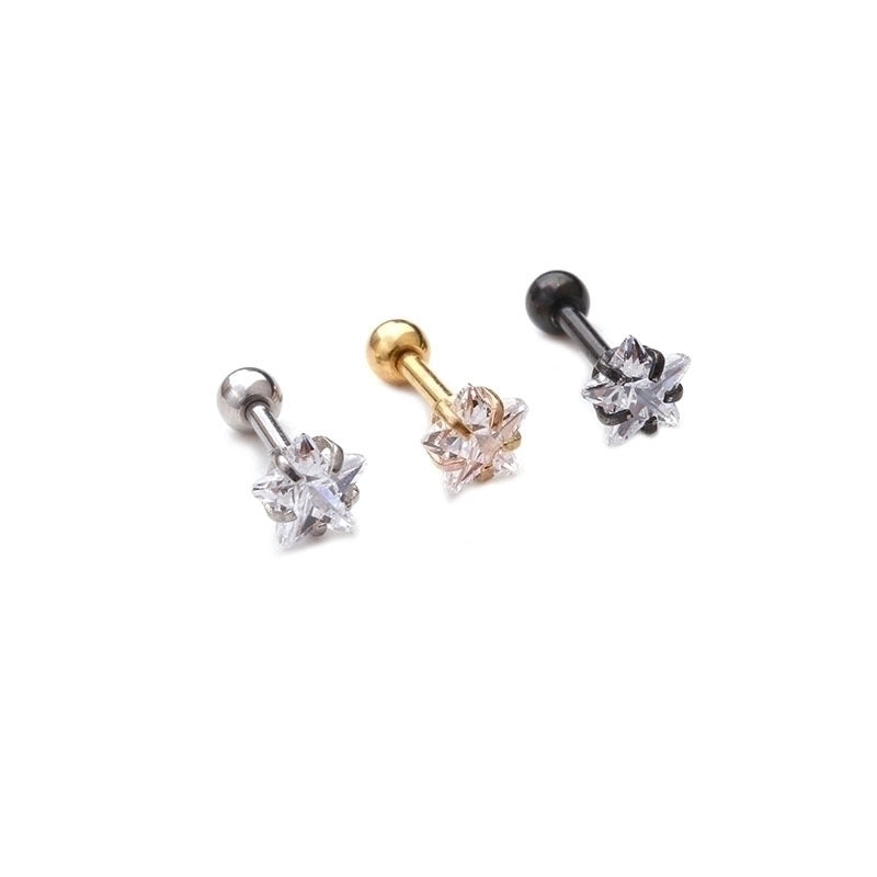 Ear Cartilage Rings & Studs Fashion Geometric 316L Stainless Steel