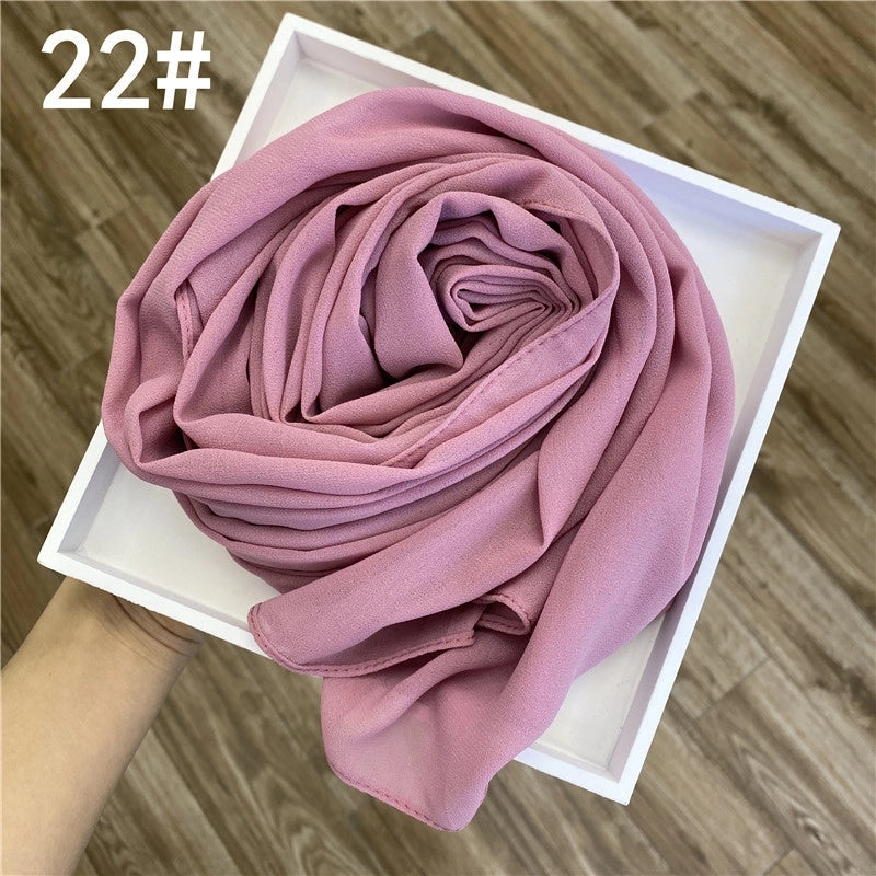 Solid Color Sprinkling Gold Pearl Chiffon Chiffon Fashion Sprinkling Gold Scarf Women's Toe Chiffon Glitter Scarf