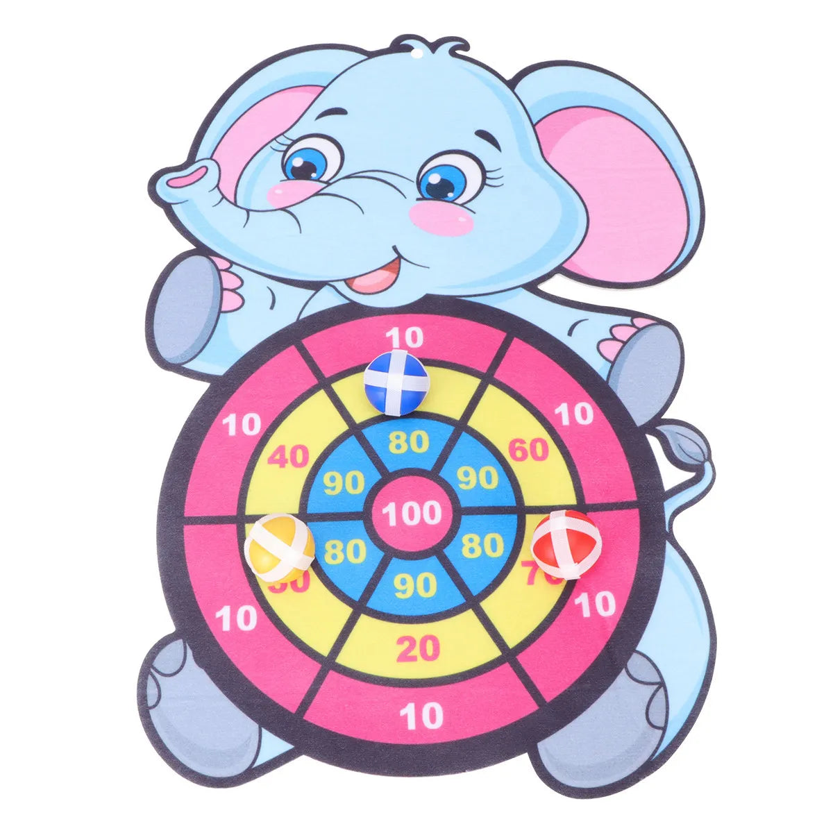 Ball Throwing Darts Game. Animal Shaped Wall Dart Ball Throwing. Indoor Play