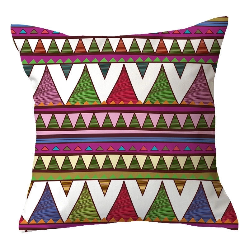 Casual Vacation Color Block Plush Pillow Cases