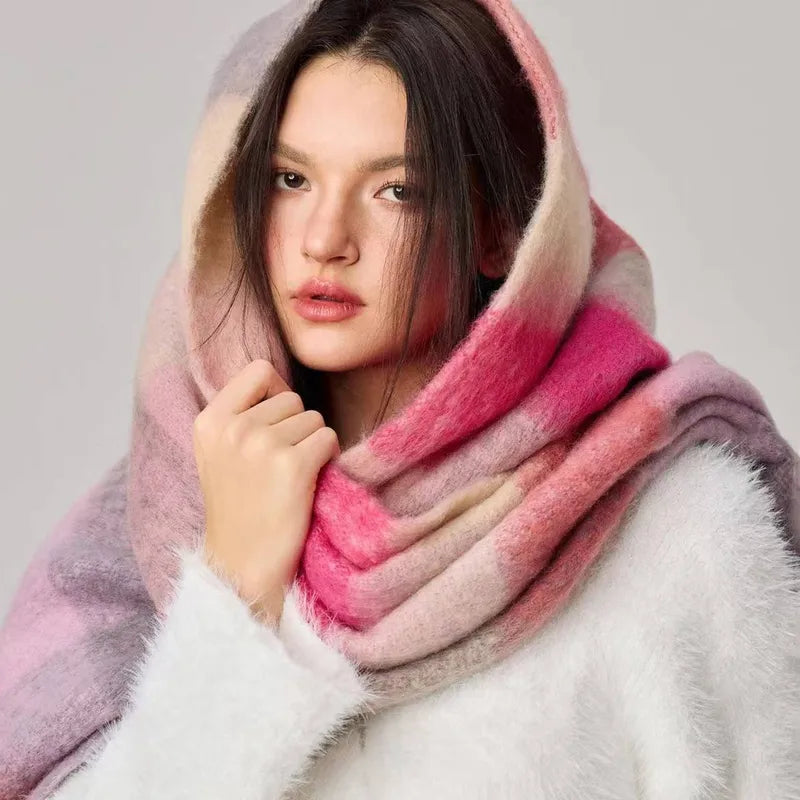 Women's Sexy Romantic Plaid Polyester Scarf
