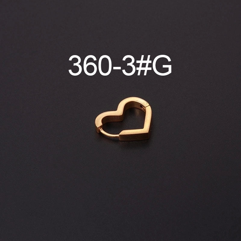 Ear Cartilage Rings & Studs Fashion Geometric 316L Stainless Steel  Plating
