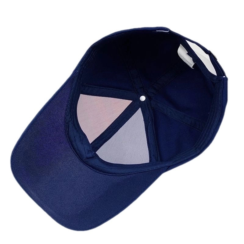 Women's Basic Retro Star Rhinestone Curved Eaves Baseball Cap
