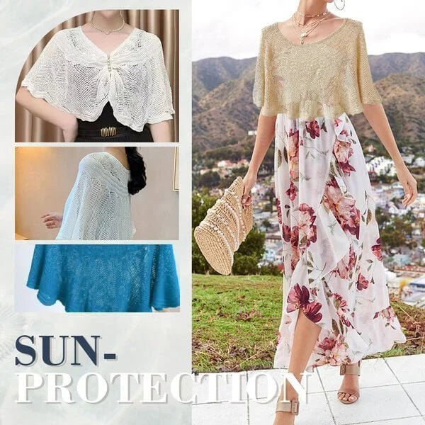 (🔥🔥Semi-Annual Sale-30% OFF🌟)Knitted Sun-proof Shawl