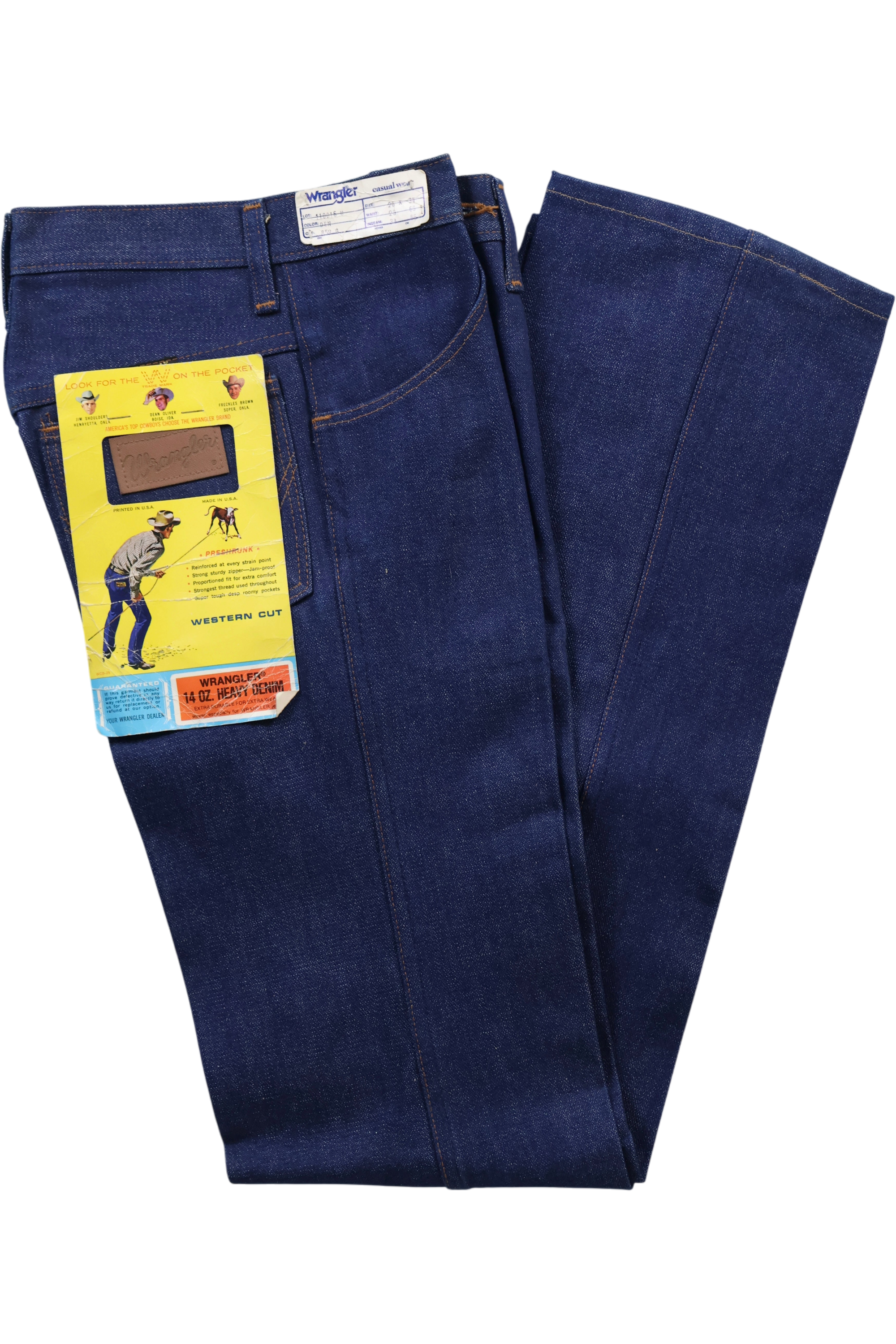 1970s Wrangler Western-Cut Dark Denim Jeans