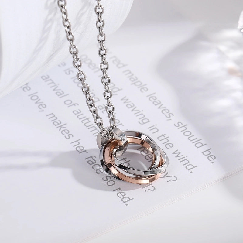 Fashion Geometric Titanium Steel Plating Pendant Necklace 1 Piece