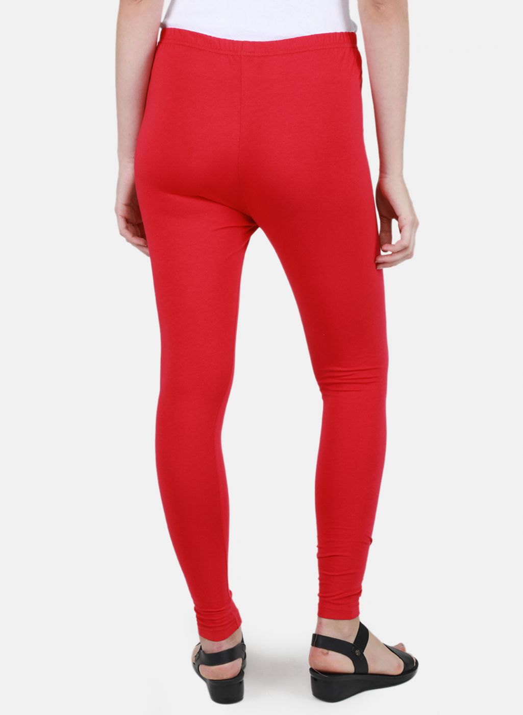 Women Dark Pink Solid Legging