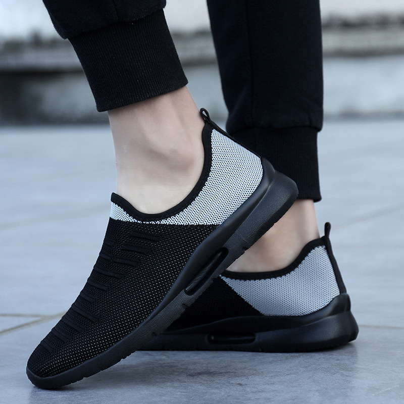 flats Mens Casual Shoes Men Slip-on Sock Sneakers Breathable Light Leisue Walking Jogging Running Tenis Masculino Adulto