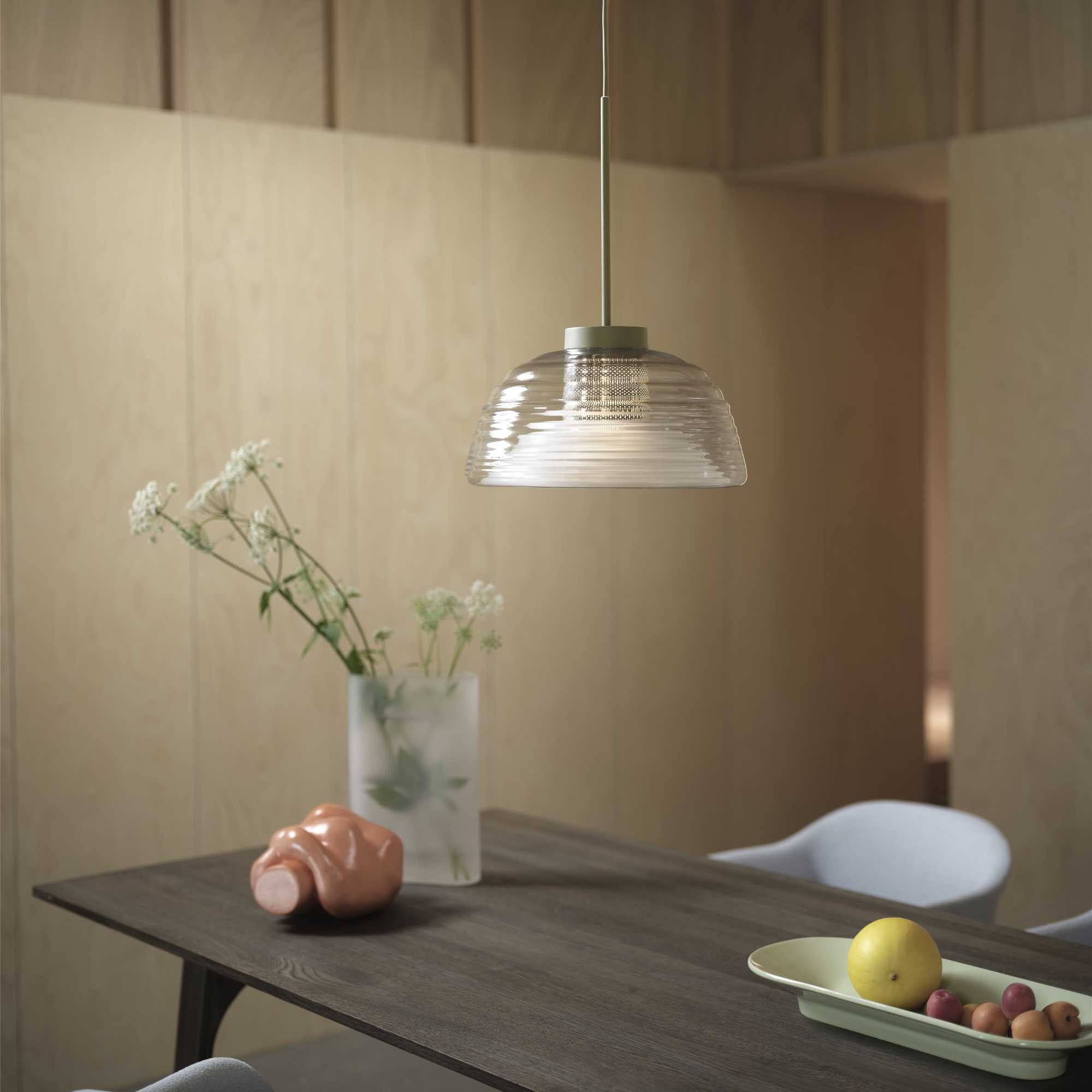 Two-Layer pendant lamp. Olive