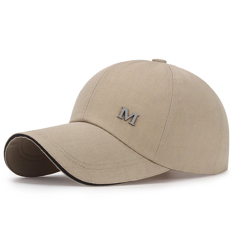 Women's Casual Minimalist Letter Solid Color Curved Eaves Baseball Cap