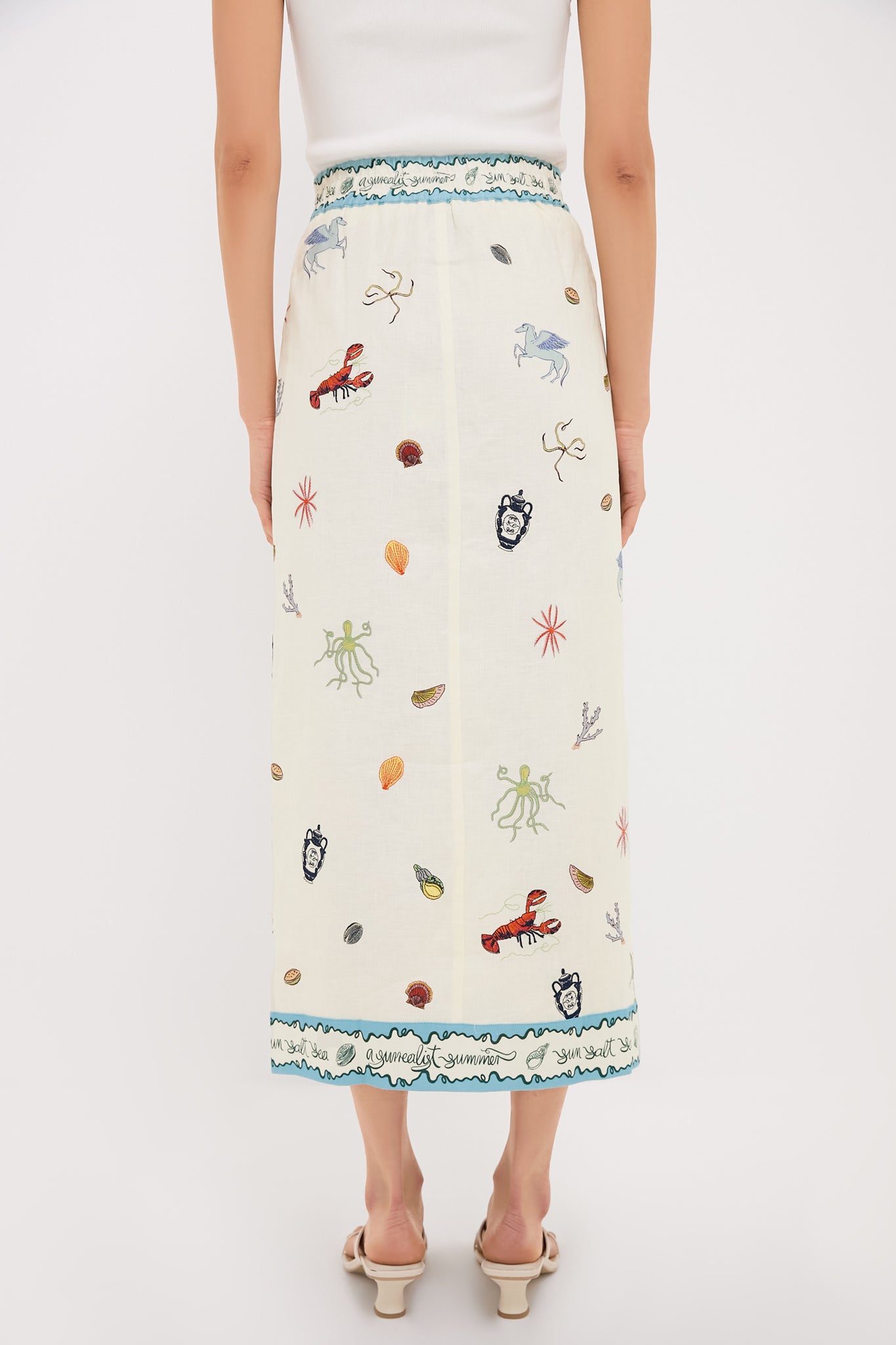 Multi Sandy Embroidered Skirt