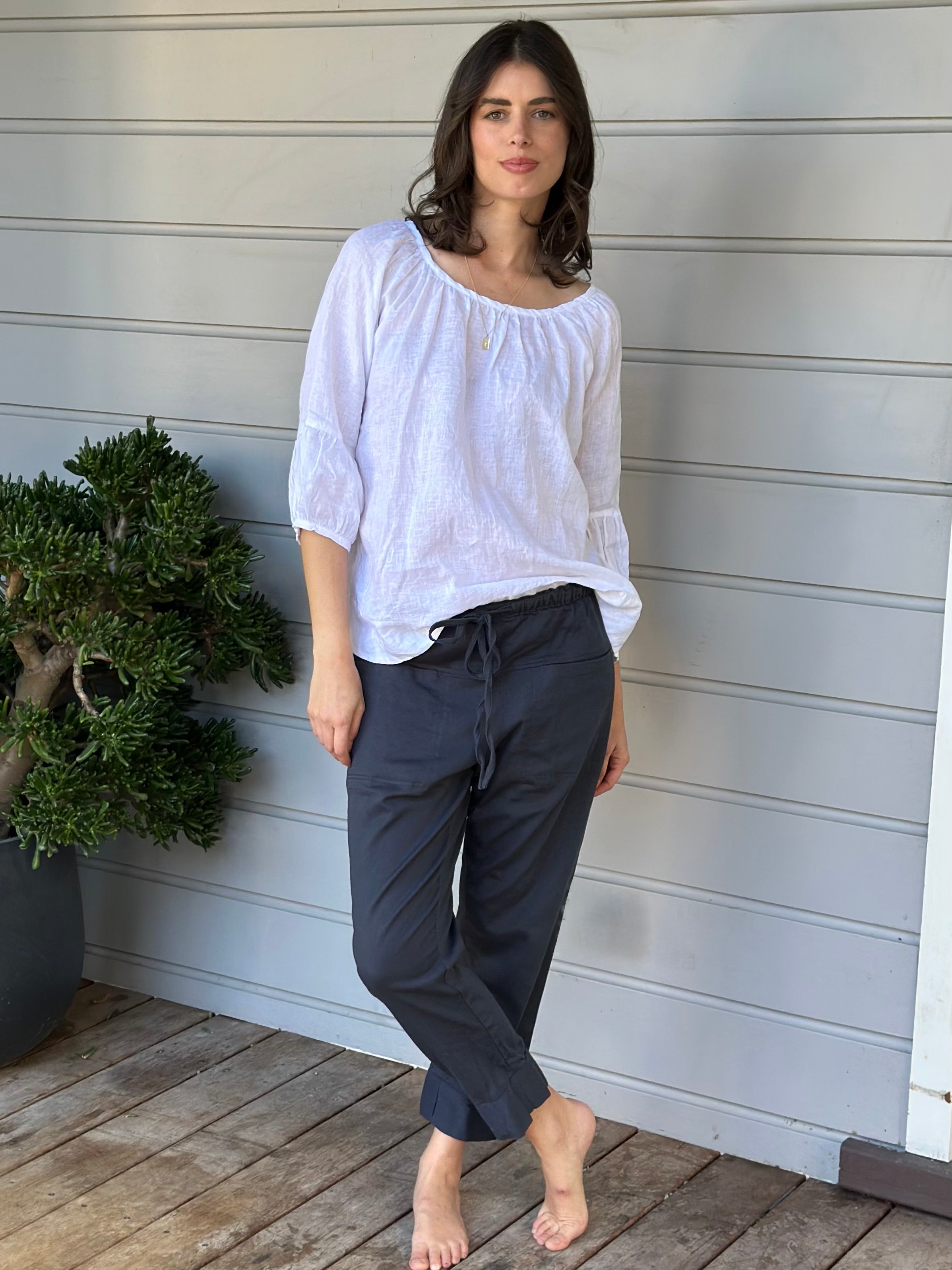 dylan pants - charcoal twill