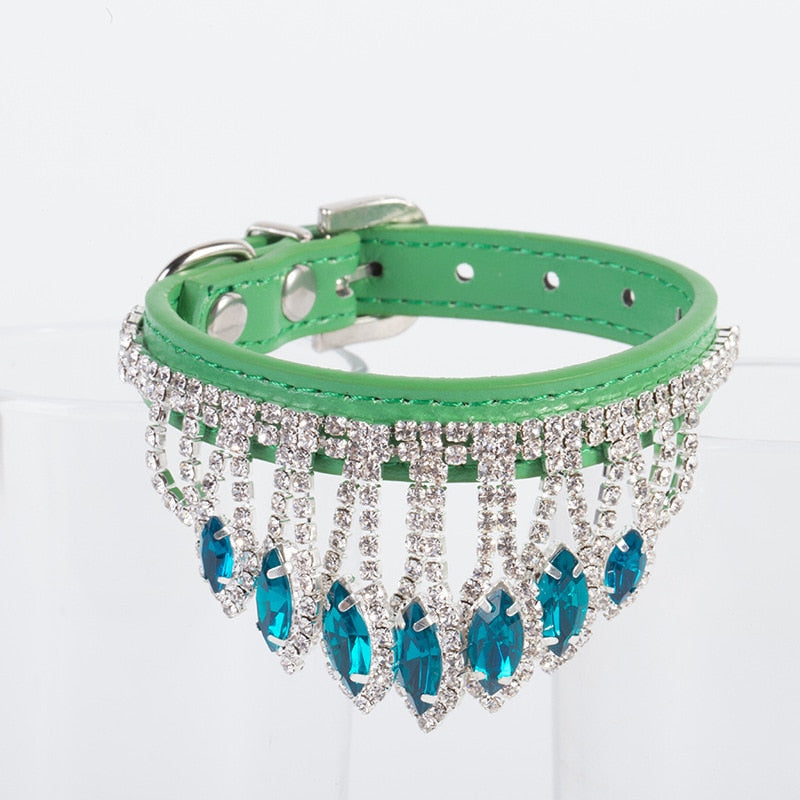 Rhinestone Necklace Dog Cat Collar