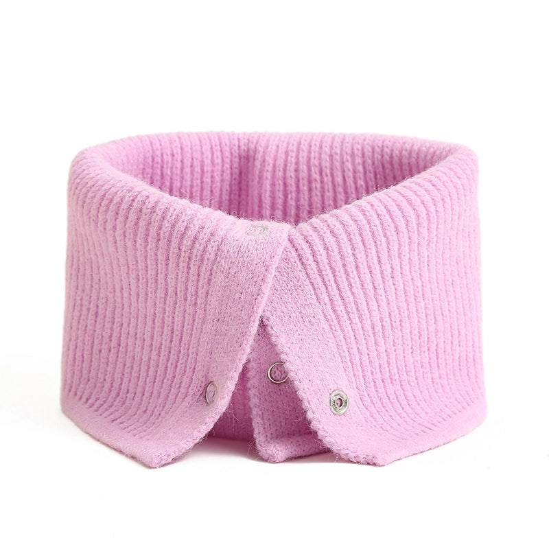 Unisex Minimalist Solid Color Yarn Solid Color Scarf