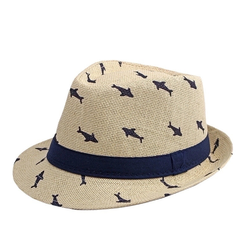Women's Chinoiserie Color Block Crimping Fedora Hat