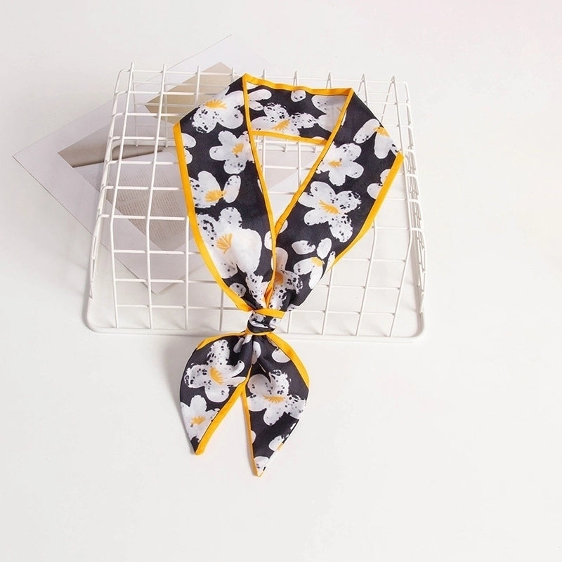 Women's Casual Minimalist Printing Plaid Flower Polyester Hair Band