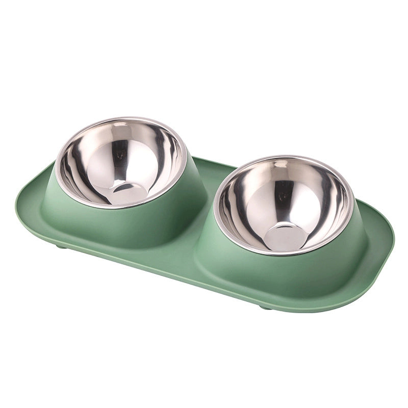 Popular Pet Bowl Double Bowl Pet Dog Basin Anti-splash Dog Bowl Cat Bowl Pet Supplies In Stock