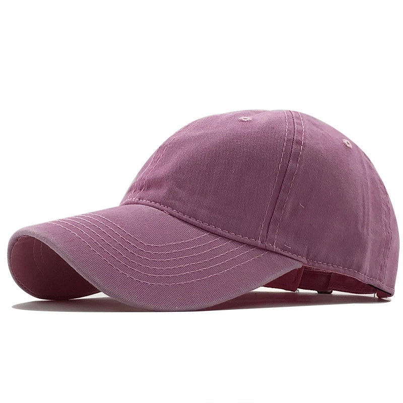 Korean Washed Cotton Distressed Baseball Hat