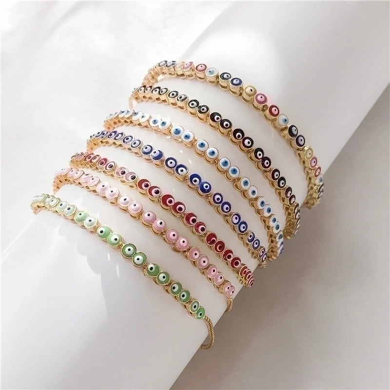 Copper Stoving Varnish Geometric No Inlaid Copper Bracelets
