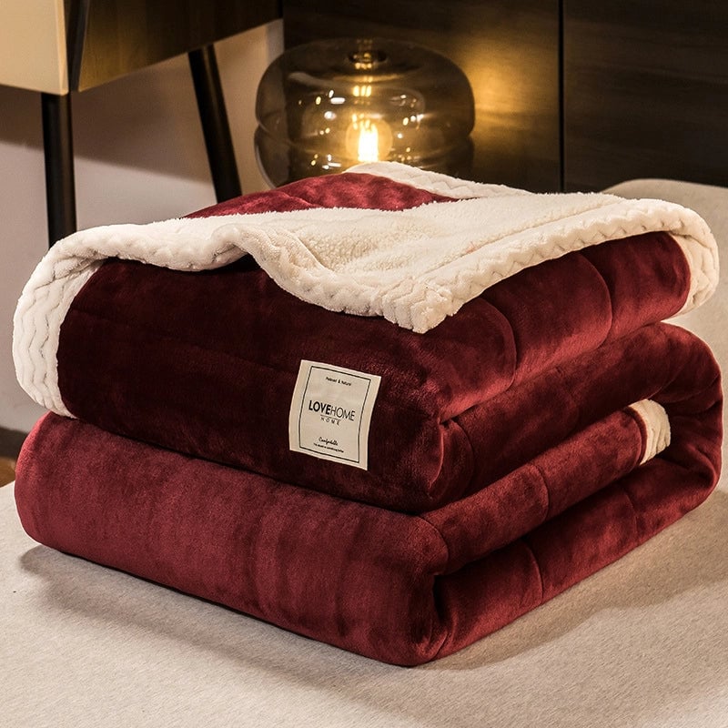 Casual Elegant Pastoral Solid Color Polyester Blanket Bedding