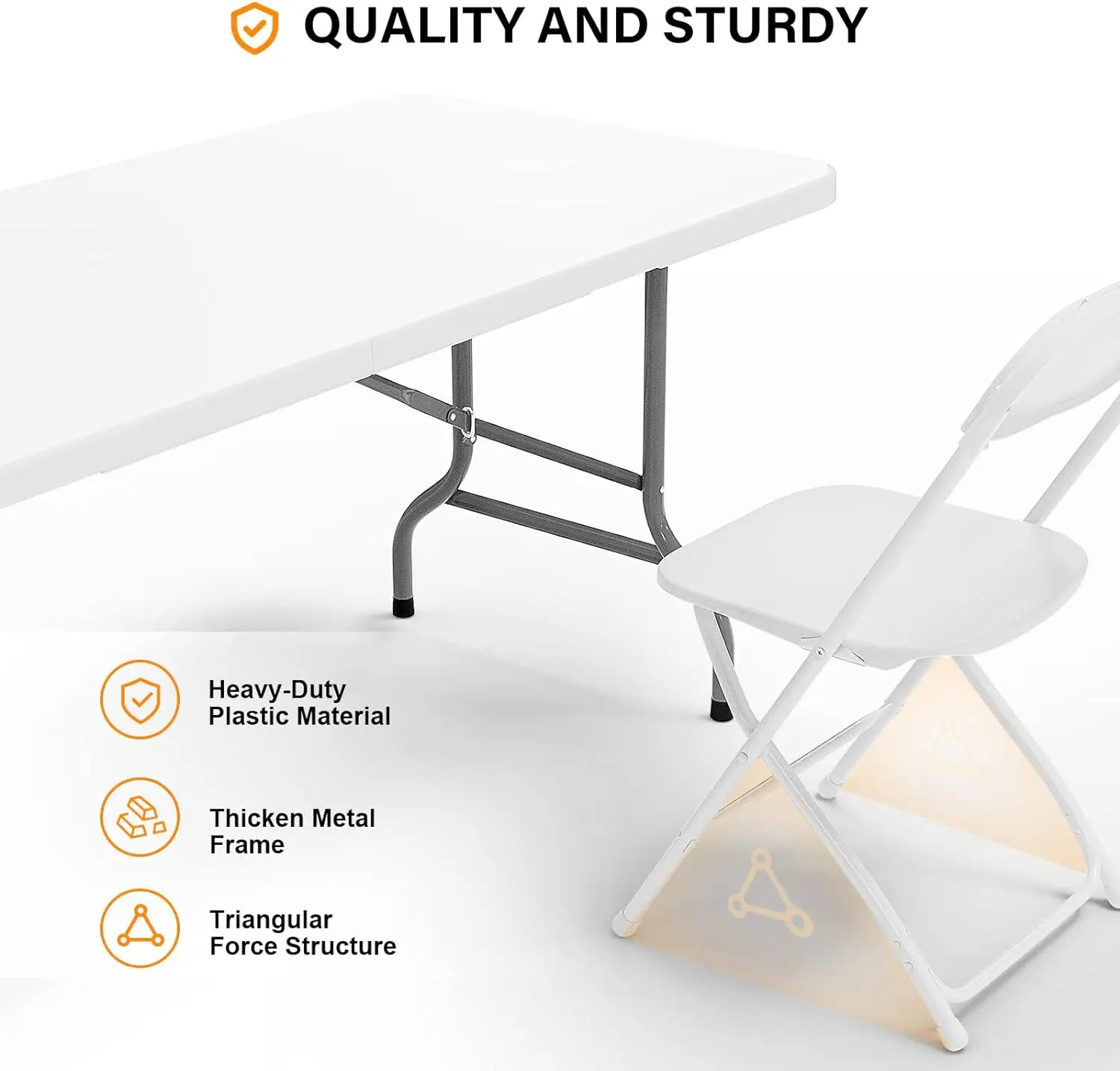 💥Last Day $39.99! 🔥Outdoor camping folding table set