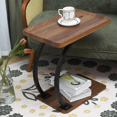 VERSATILE C-SHAPED SIDE TABLE FOR DINNING