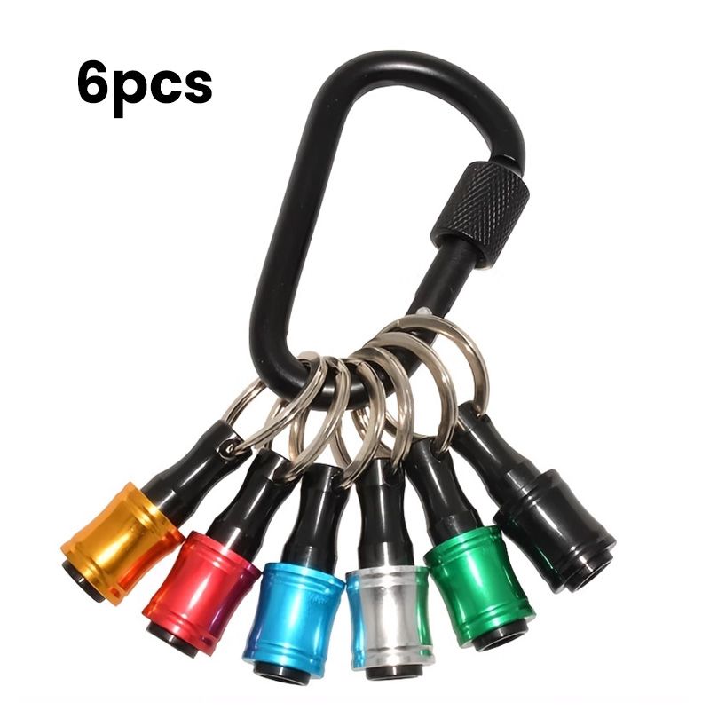 1/4 Hexagonal Screwdriver Bit Holder Key Rings