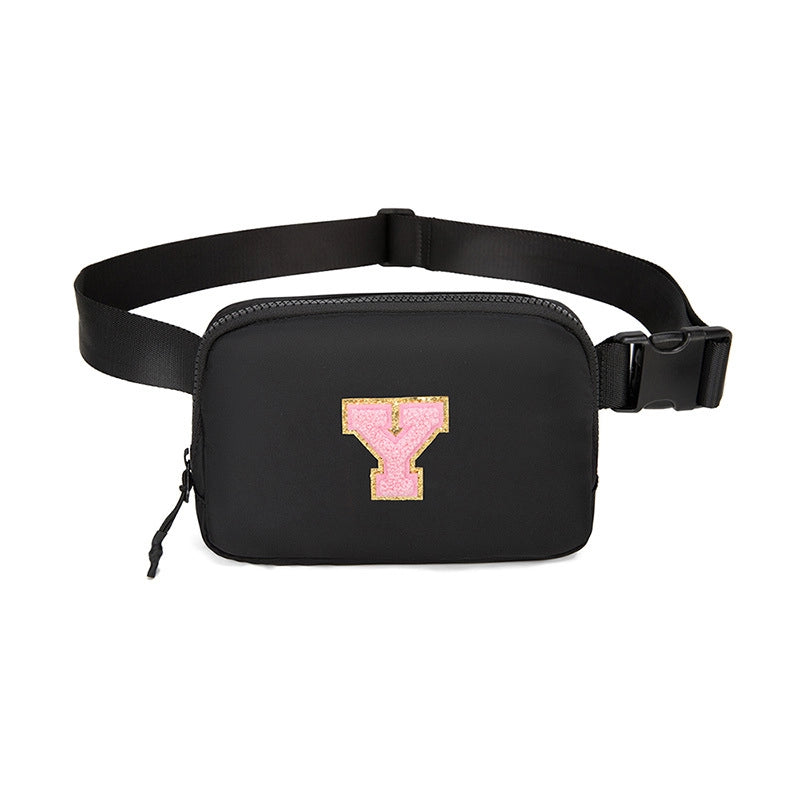 Women's Streetwear Letter Nylon Waist Bags
